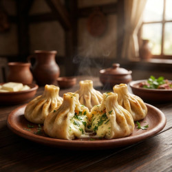 Хинкали с сыром и зеленью (300 г)